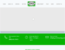 Tablet Screenshot of lynchcleaning.com